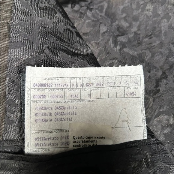 Dolce and Gabanna shiny silk mix brown suit - Picture 4 of 6